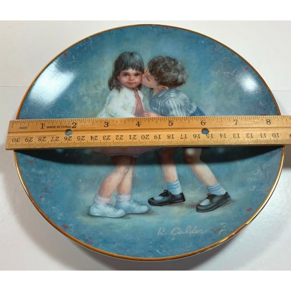 Rosemary Calder Collector Plate First Kiss Calhouns Collectors Society 1981 - Picture 4 of 8